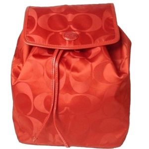 Coach Getaway Signature Orange Backpack